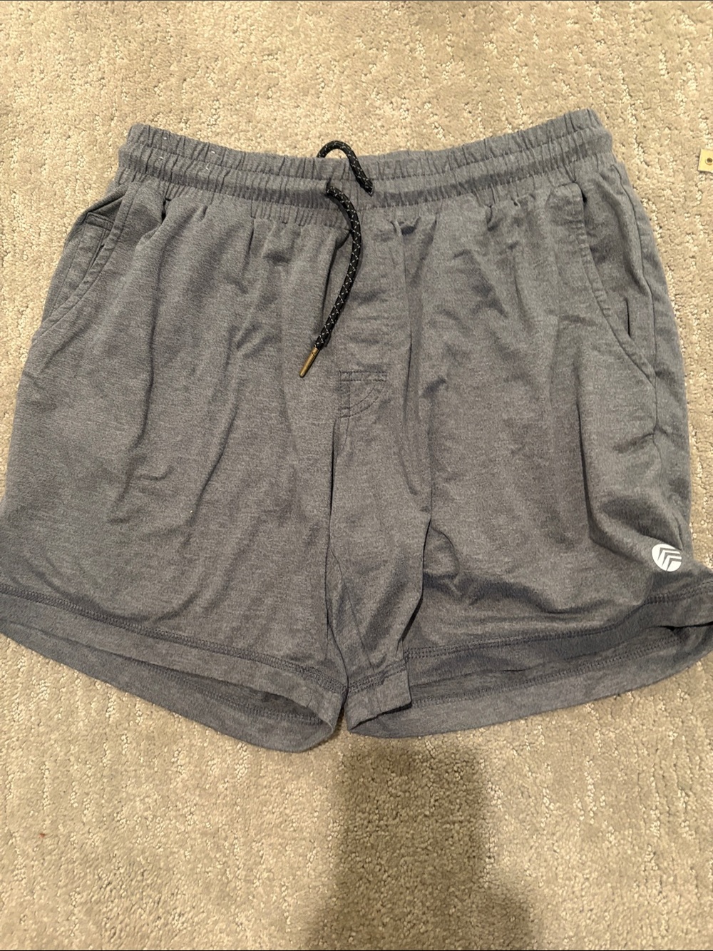 Men's Athletic Shorts in Heather Gray with Drawstring